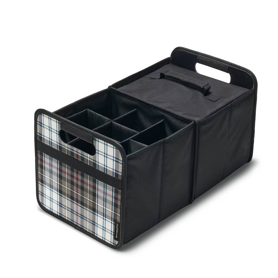 Porsche Complete Set Of Foldable Luggage Compartment Box - Heritage Design (Turbo 50 tartan)