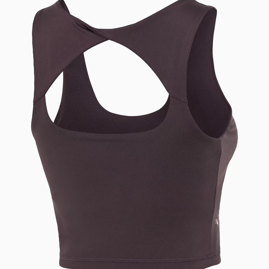 Porsche Crop Top Tank Top (Bramble) Blackberry- Yoga Capsule