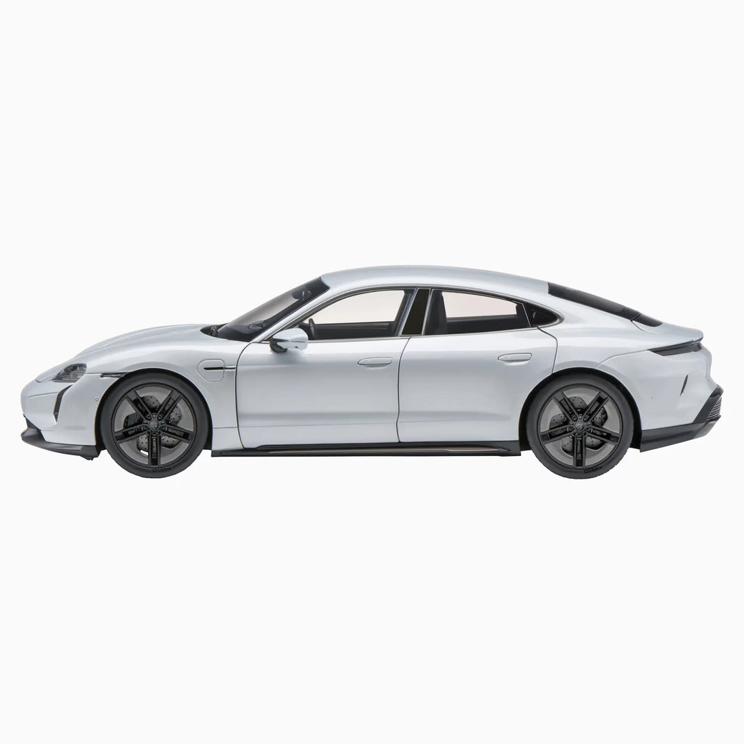 Porsche Taycan Turbo S (J1 PA) "Ice Grey Metallic" 1:18 Scale Model Car