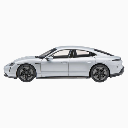 Porsche Taycan Turbo S (J1 PA) "Ice Grey Metallic" 1:18 Scale Model Car