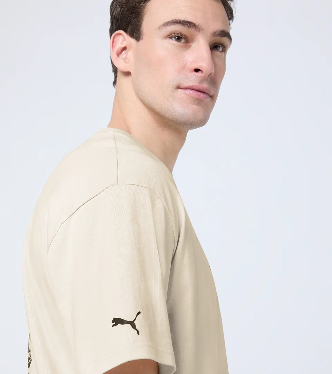 Porsche x Puma Unisex Beige T-shirt – 911 Targa 60Y