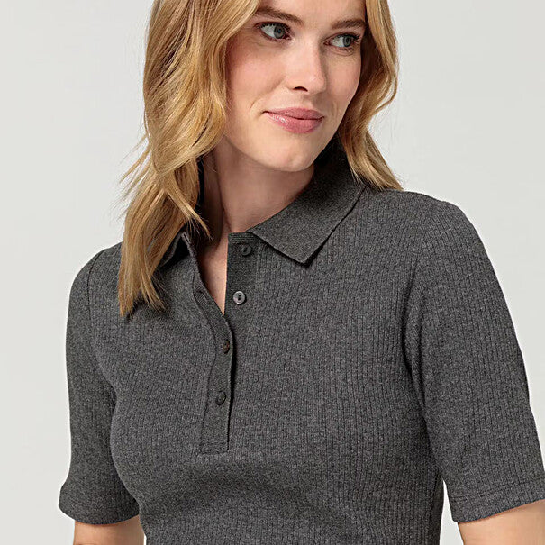 Porsche Women's Gray Polo Shirt - 60 Years Of 911