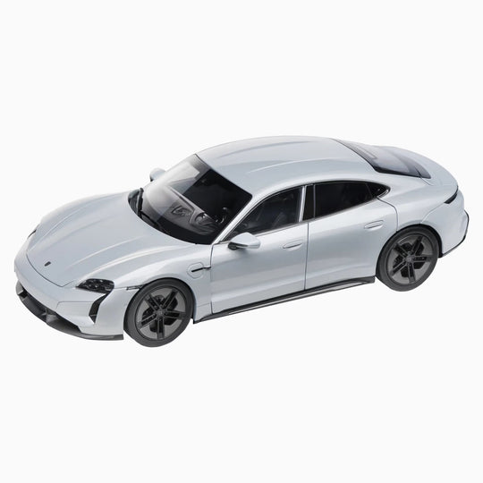 Porsche Taycan Turbo S (J1 PA) "Ice Grey Metallic" 1:18 Scale Model Car