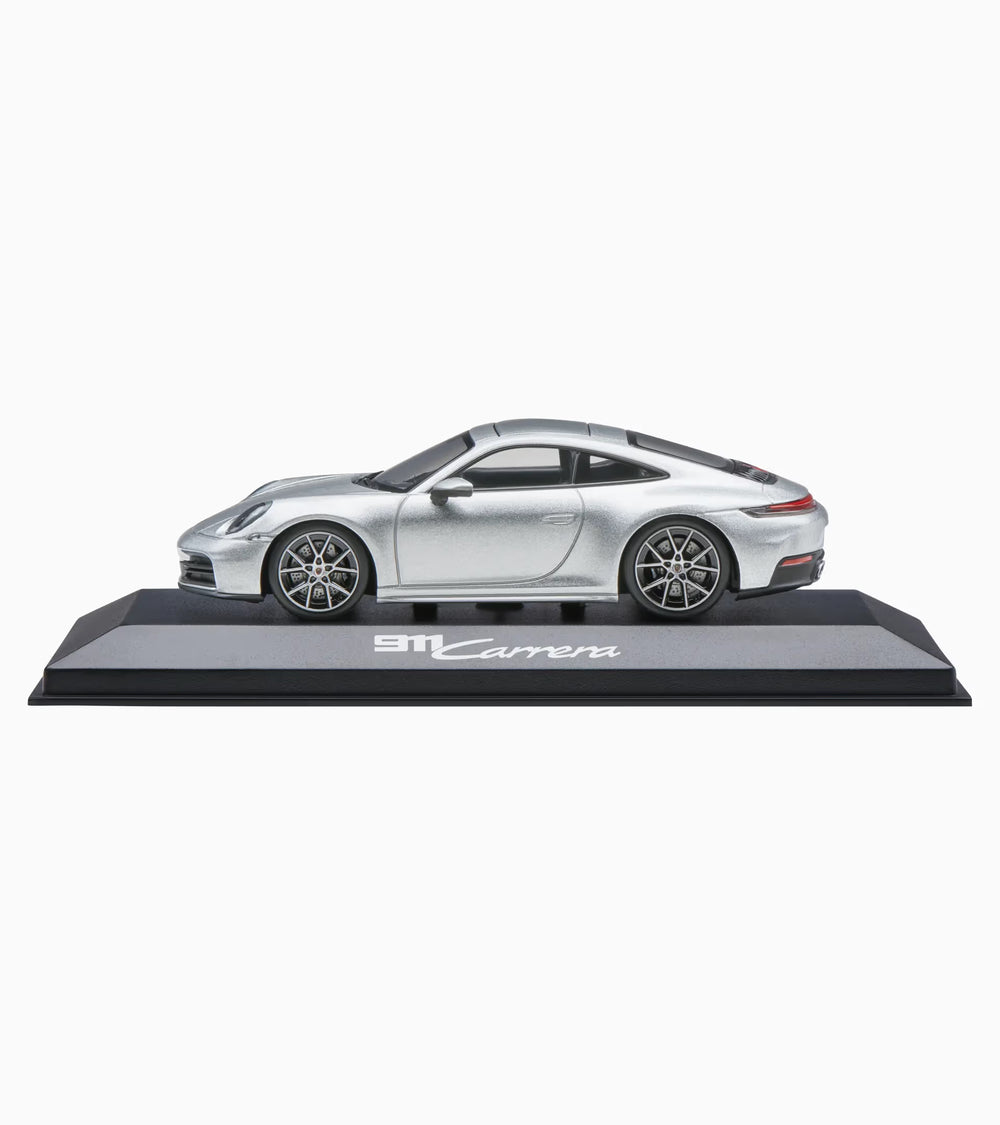 Porsche 911 Carrera Coupé (992.2) 1:43 Scale Model Car - GT Silver Metallic