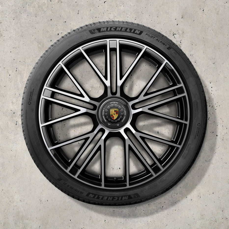 21" Panamera G3 "Turbo S" Centerlock winter set - Black/Silver