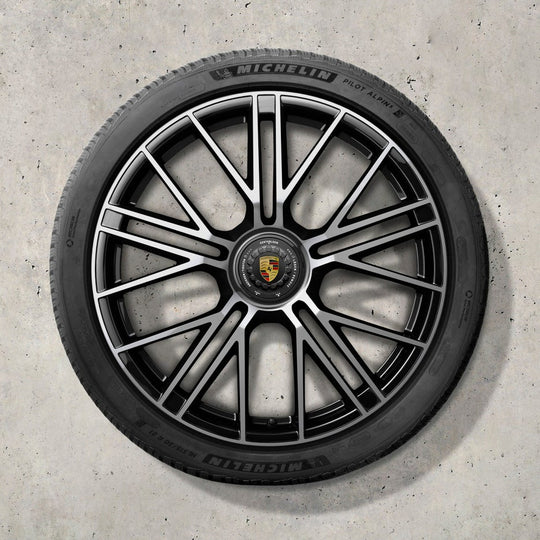 21" Panamera G3 "Turbo S" Centerlock winter set - Black/Silver