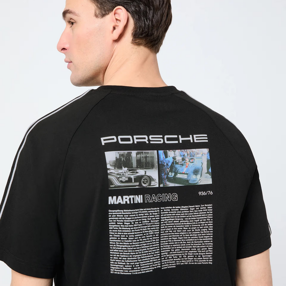 Porsche Men's 936 Spyder T-Shirt (Striped) - Martini Racing