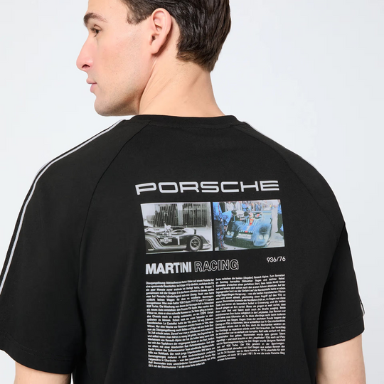Porsche Men's 936 Spyder T-Shirt (Striped) - Martini Racing