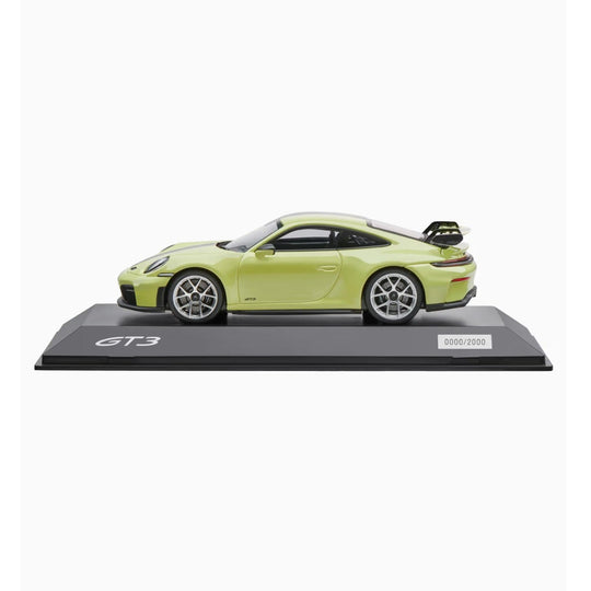 Porsche 911 GT3 (992.2) , 1:43 Scale Model Car - Cartagena Yellow Metallic