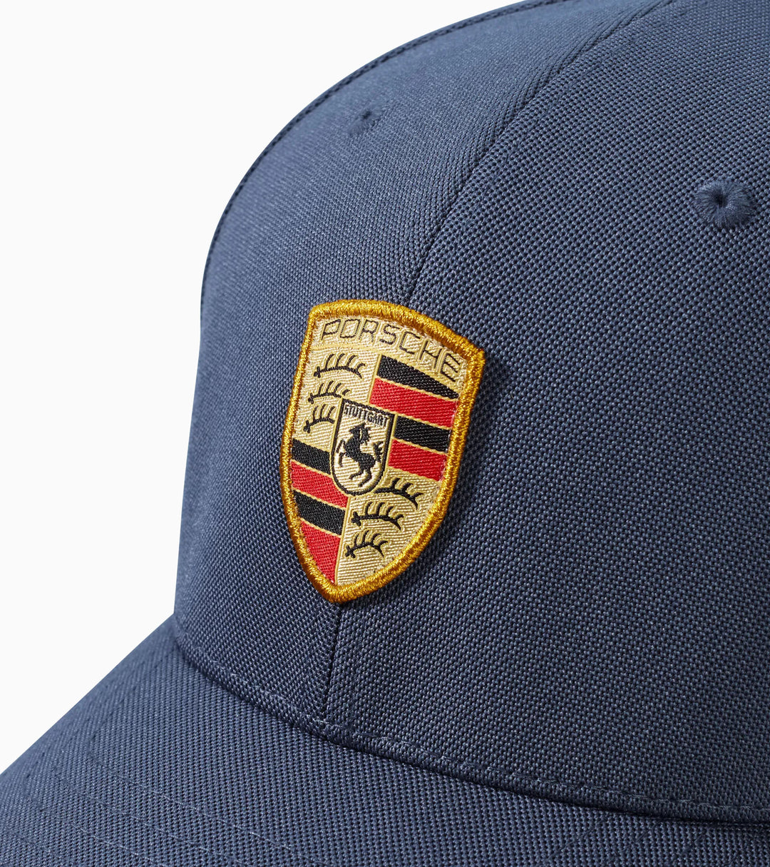 Porsche Crest Baseball Hat - Flex Fit Dark Blue