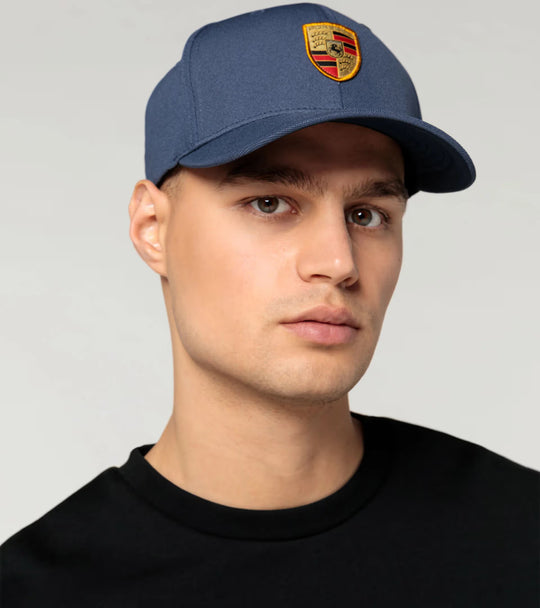 Porsche Crest Baseball Hat - Flex Fit Dark Blue