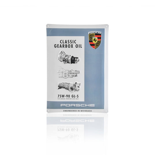 Porsche Classic Metal Plate Signs - Classic Motor Oil, Brake Fluid, Fuel Additive