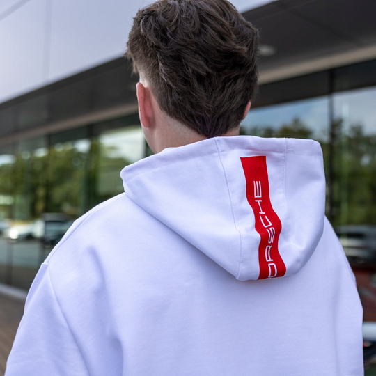 Porsche Men's Hoodie (Black/White) - Rennsport Reunion 7