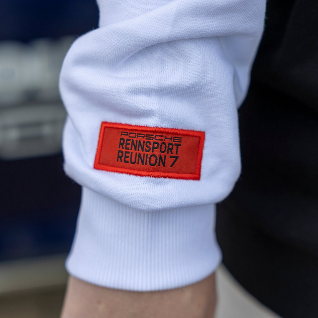 Porsche Men's Hoodie (Black/White) - Rennsport Reunion 7