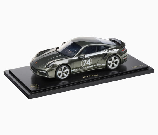 Porsche 911 Turbo 50 , 1:18 Scale Model Car , Limited Edition - Aventurine Green