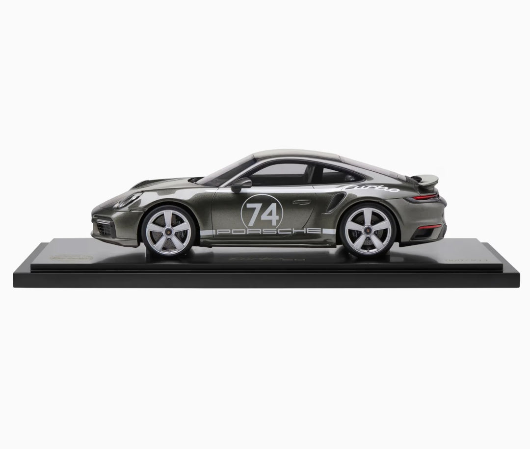 Porsche 911 Turbo 50 , 1:18 Scale Model Car , Limited Edition - Aventurine Green