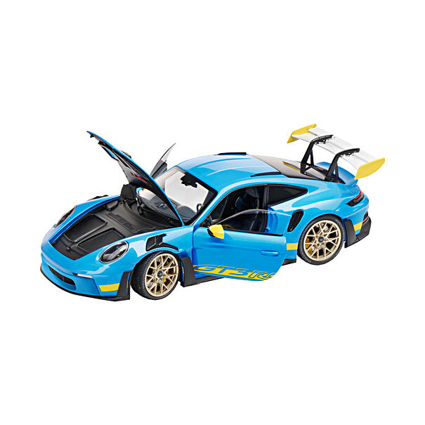 Porsche 911 GT3 RS (992), Limited Edition, 1:18 Scale Model Car - Blue/Yellow