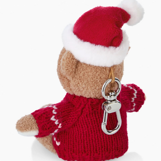 Porsche Teddy Bear Key Ring - Christmas Bear