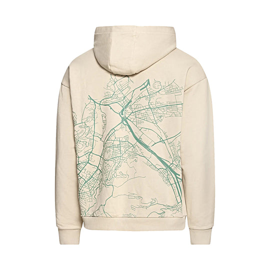 Porsche Unisex Hoodie (Beige) - Cayenne Electric Urban