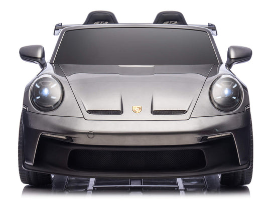 24V Porsche 911 GT3 Kids 2-Seater Ride On Car - Gray
