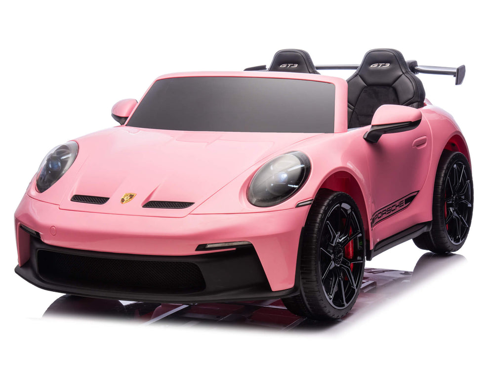 24V Porsche 911 GT3 Kids 2-Seater Ride On Car - Pink