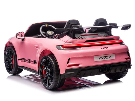 24V Porsche 911 GT3 Kids 2-Seater Ride On Car - Pink