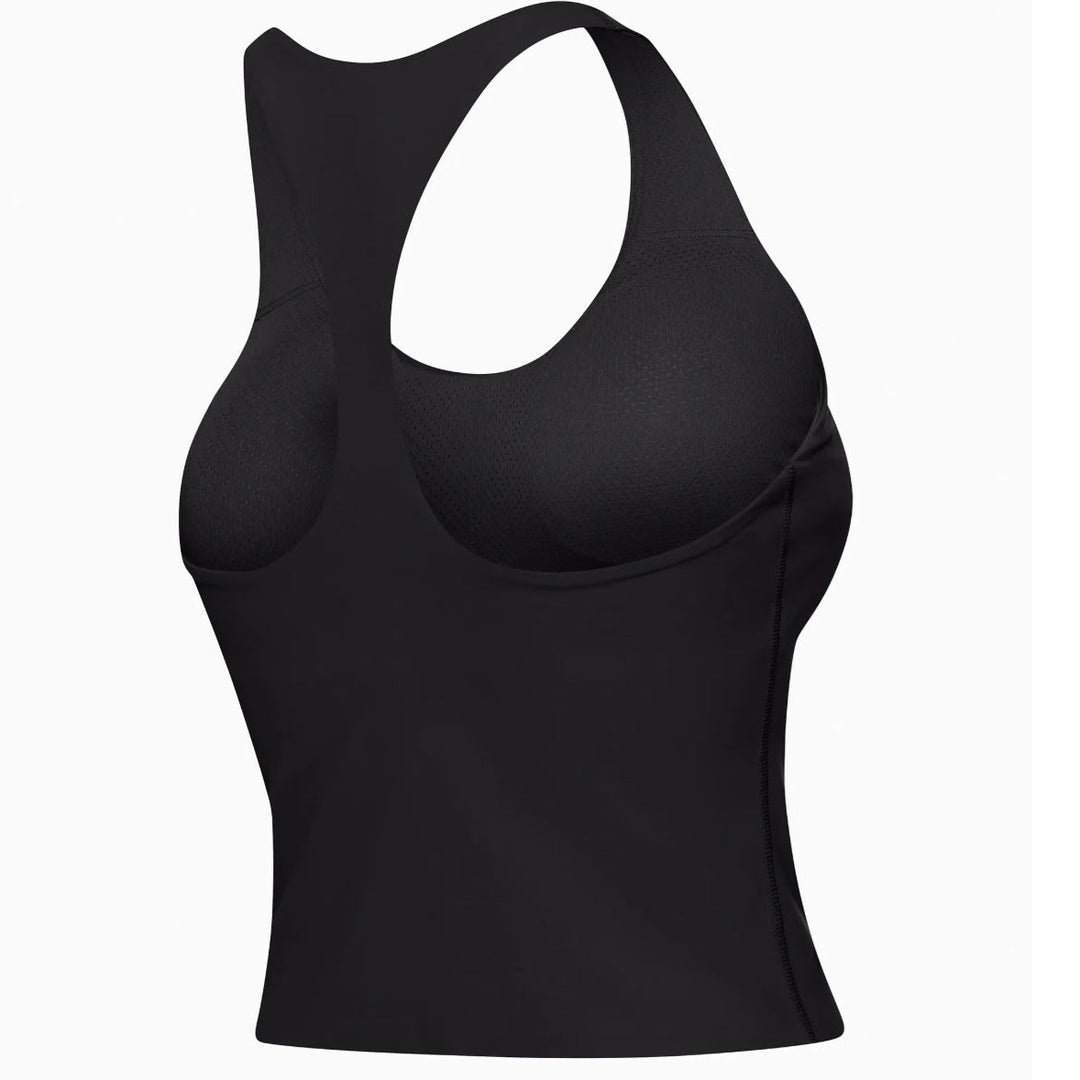 Porsche Crop Top Tank Top (Black) - Cayenne Electric Urban