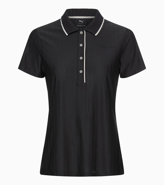 Porsche x Puma Women's Black Polo Shirt - 911 Targa 60Y