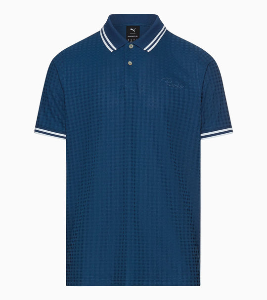 Porsche x Puma Men's Blue Polo Shirt - 911 Targa 60Y
