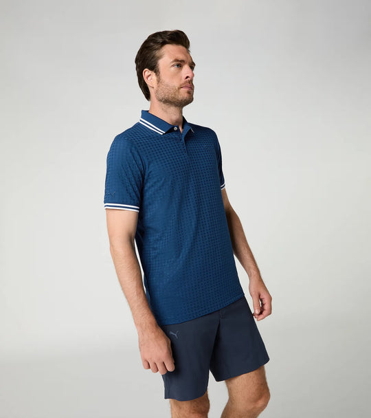 Porsche x Puma Men's Blue Polo Shirt - 911 Targa 60Y