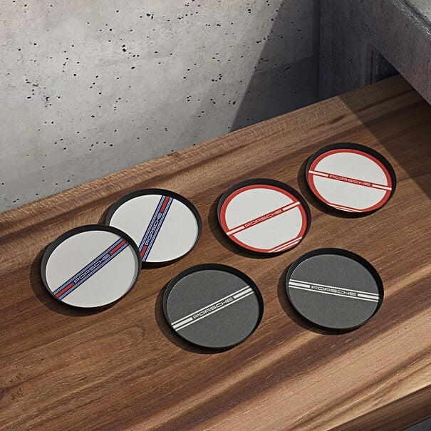 Porsche Cup Holder Insert Set / Coaster (85 mm) - Macan / Taycan