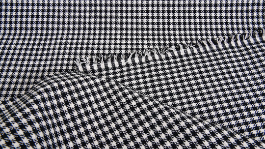 Porsche Pepita Fabric - Black/White