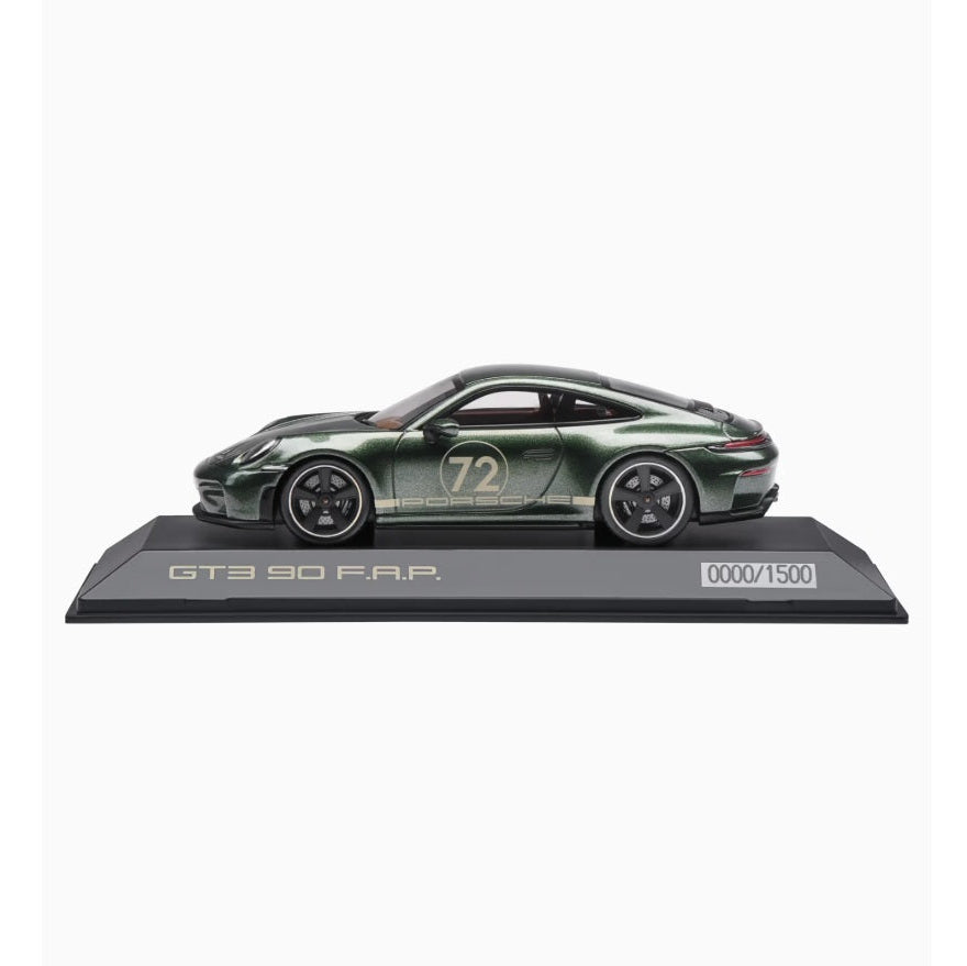 Porsche 911 GT3 90 F.A.P (992.2) , 1:43 Scale Model Car - Green