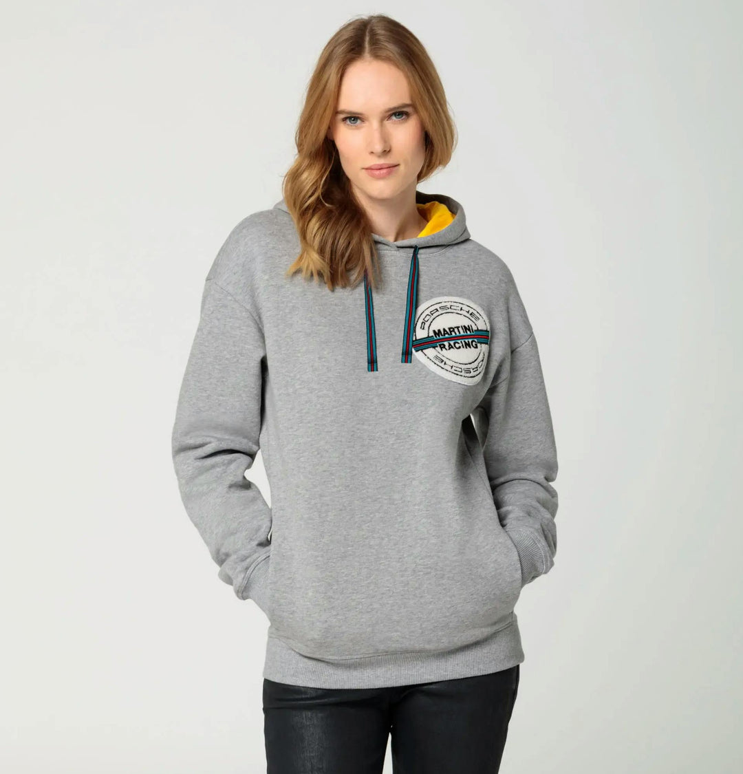 Porsche Hoodie Sweater (Grey) - Martini Racing