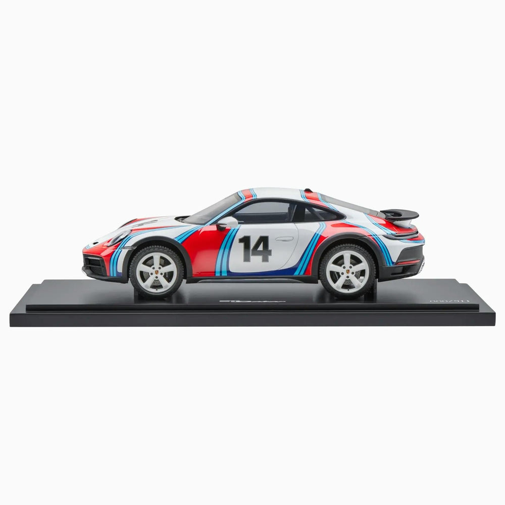 Porsche 911 Dakar, 1:18 Scale Model Car - Martini Racing