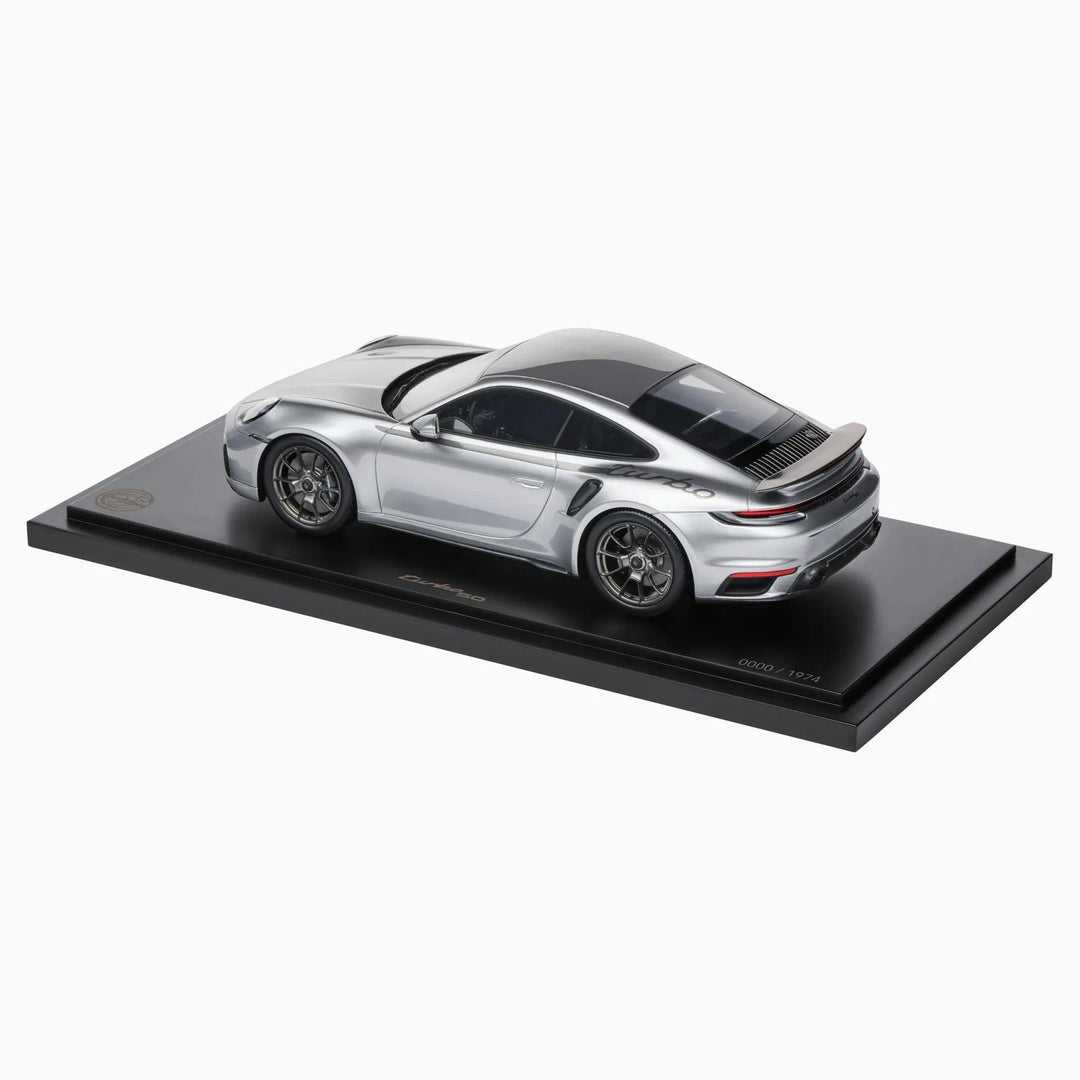 Porsche 911 Turbo 50 Years (992) , 1:18 Scale Model Car - GT Silver Metallic