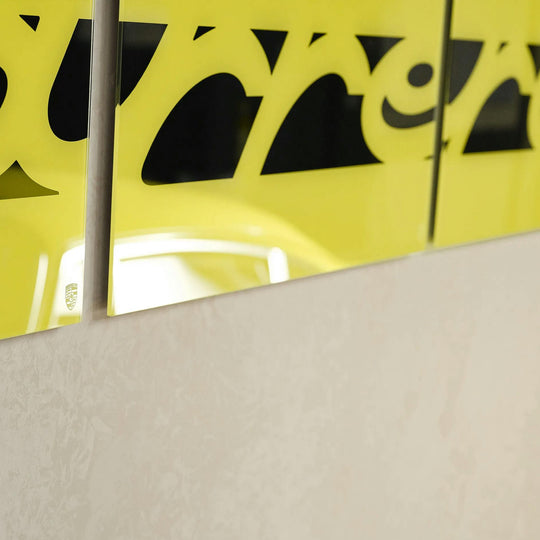 Porsche Wall Mural (Yellow/Black) - Carrera Color