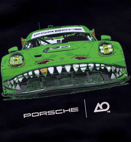 Porsche Kids Rexy Hoodie (Black) - AO Racing