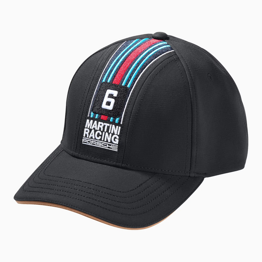 Porsche Black Baseball Hat - Martini Racing