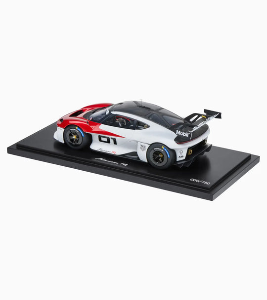 Porsche Mission R , 1:18 Scale Model Car - White/Red