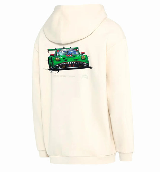 Porsche Unisex Rexy Hoodie (Cream) - AO Racing