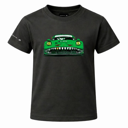 Porsche Kids Rexy T-Shirt (Black) - AO Racing