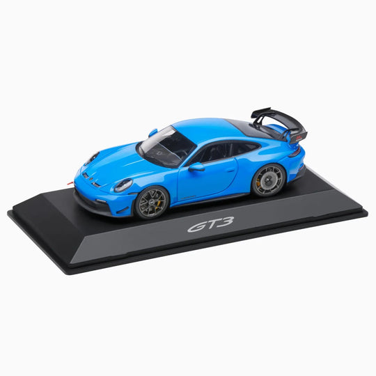 Porsche 911 GT3 RS (992) W/Manthey Kit, 1:43 Scale Model Car - Shark Blue