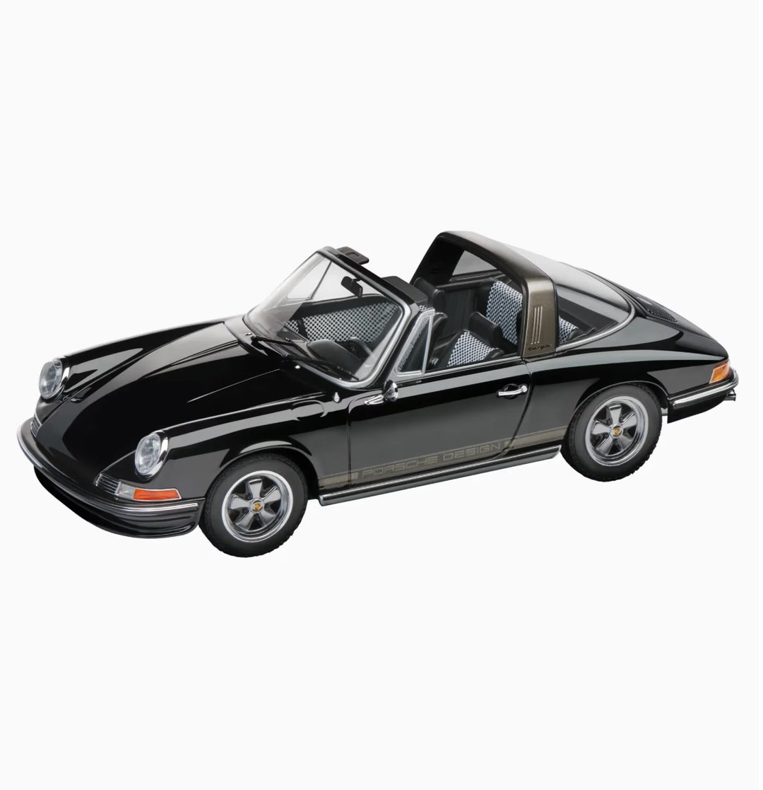 Porsche 911 S 2.4 Targa 1972 50 Years of Porsche Design, 1:18 Scale Model - Black