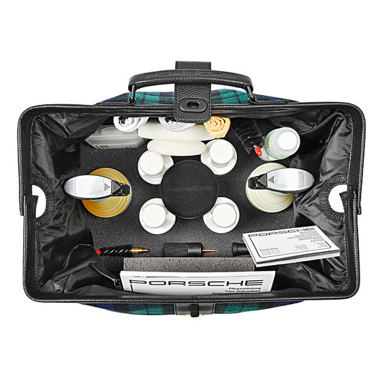 Classic Car Care Set - Tartan (Green, Blue, Black)