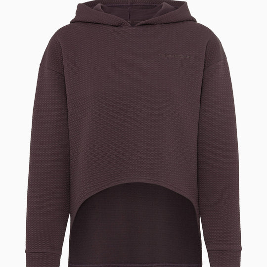 Porsche Women's Textured Hoodie (Blackberry) - Yoga Capsule