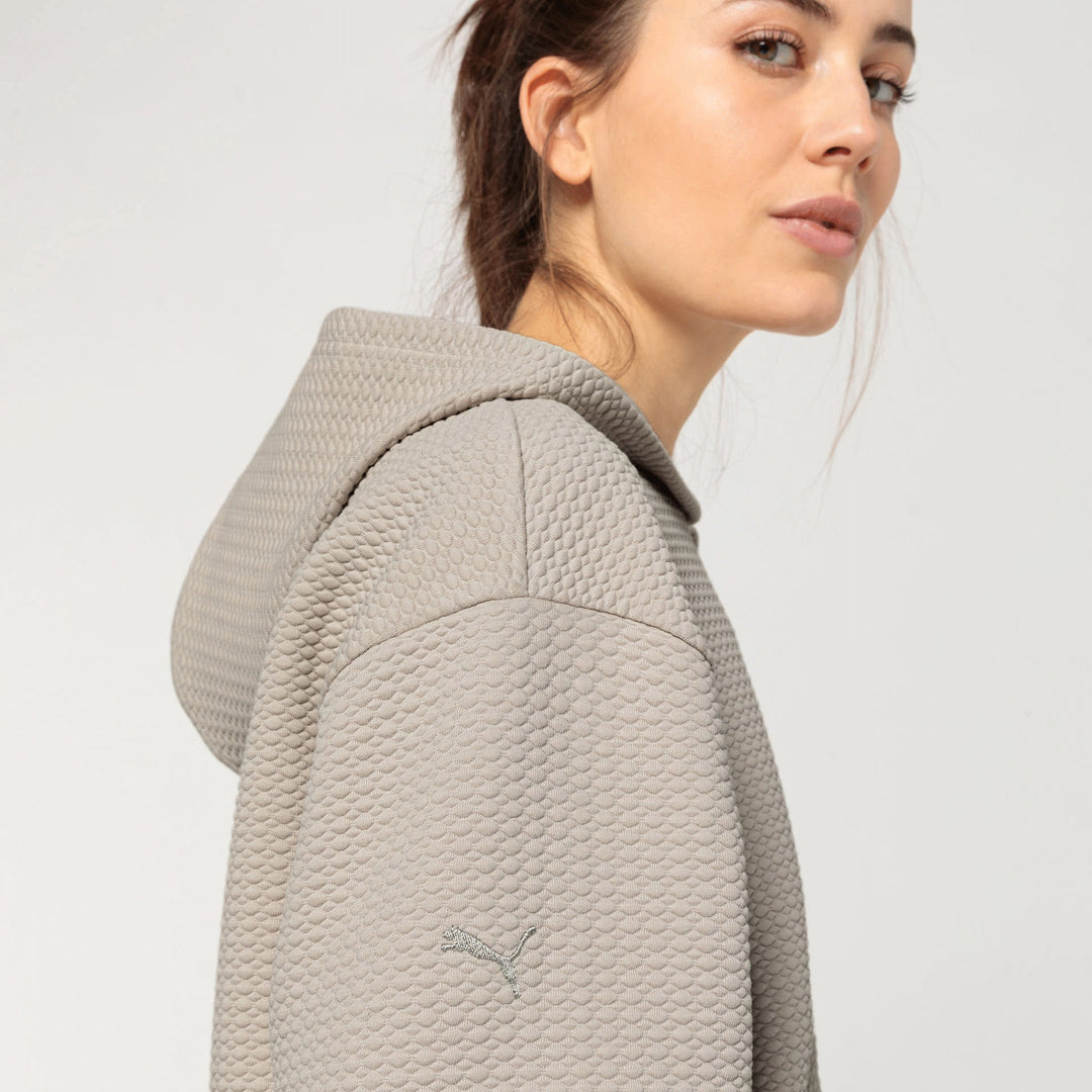 Porsche Women's Textured Hoodie (Kalahari) - Yoga Capsule