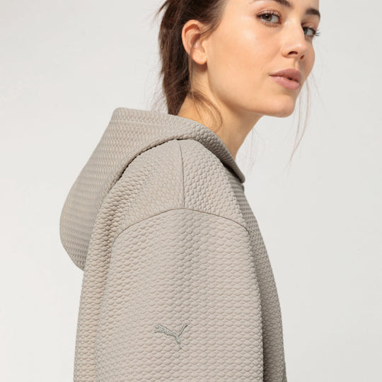 Porsche Women's Textured Hoodie (Kalahari) - Yoga Capsule