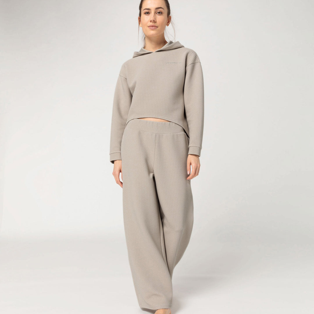 Porsche Women's Textured Hoodie (Kalahari) - Yoga Capsule