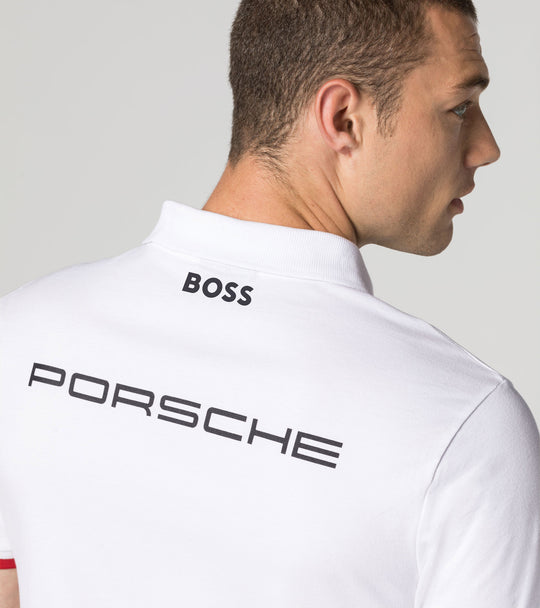 Porsche Men's Boss Polo (White) - Motorsport